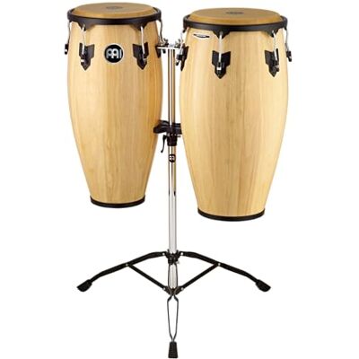 Meinl Percussion Headliner Conga Set Handtrommel Set mit 11 Zoll und 12 Zoll Büffelfell Inkl. doppelstrebigen Ständer Siam Eiche, Natur (HC812NT) Meinl Percussion Headliner Conga Set Handtrommel Set mit 11 Zoll und 12 Zoll Büffelfell Inkl. doppelstrebigen Ständer Siam Eiche, Natur (HC812NT)