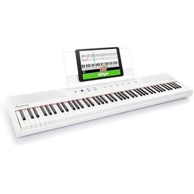 Alesis Recital E-Piano mit 88 halbgewichteten Tasten, Weiß Alesis Recital E-Piano mit 88 halbgewichteten Tasten, Weiß