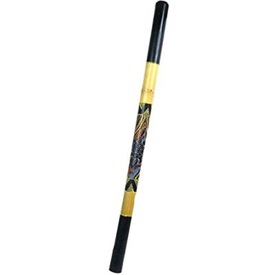 Simandra Didgeridoo Bambus Holz Aborigini bemalt geschnitzt Instrument fair Gecko Schildkröte Dot Painting (bemalt Schildkröte) Simandra Didgeridoo Bambus Holz Aborigini bemalt geschnitzt Instrument fair Gecko Schildkröte Dot Painting (bemalt Schildkröte)