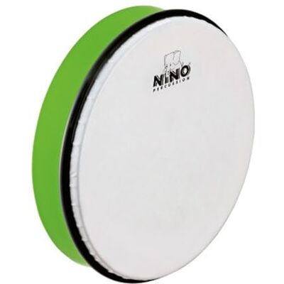 Nino Percussion Hand Drum Instrument Große Handtrommel für Kinder ab 5 Jahren Durchmesser 10 Zoll (ca. 25 cm) Kunststoff, Grün (NINO5GG) Nino Percussion Hand Drum Instrument Große Handtrommel für Kinder ab 5 Jahren Durchmesser 10 Zoll (ca. 25 cm) Kunststoff, Grün (NINO5GG)