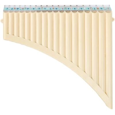 AYWTIUN Tragbare Mini-Panflöte 18 Pfeifen Panflöte C-Dur mit Mundstück Blasinstrument for Schüler Anfänger(Off White) AYWTIUN Tragbare Mini-Panflöte 18 Pfeifen Panflöte C-Dur mit Mundstück Blasinstrument for Schüler Anfänger(Off White)