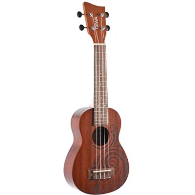 GEWA Sopran Ukulele Manoa KT-SO-MAORI Sapelli Maori matt, mit Gig Bag GEWA Sopran Ukulele Manoa KT-SO-MAORI Sapelli Maori matt, mit Gig Bag