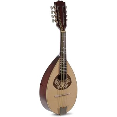 GEWA Mandoline Pro Arte Model 1 Flachmandoline Portugiesische Form Massive Fichtendecke Boden/Zarge massiver Ahorn Hochglanz Made in Europe GEWA Mandoline Pro Arte Model 1 Flachmandoline Portugiesische Form Massive Fichtendecke Boden/Zarge massiver Ahorn Hochglanz Made in Europe