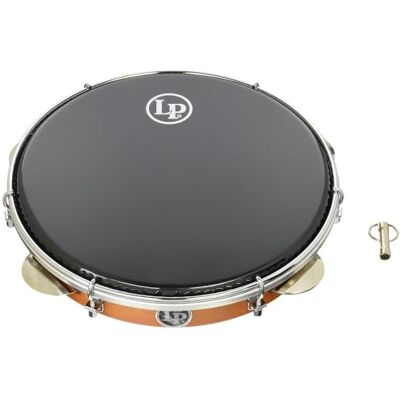 Latin Percussion LP LP3010 Pandeiro Brazilian 10" Hartholz + 2-lagiges schwarzes Kunststofffell, Finish: Honey/Chrom-Hardware, 5 Pandeiro-Schellen Latin Percussion LP LP3010 Pandeiro Brazilian 10" Hartholz + 2-lagiges schwarzes Kunststofffell, Finish: Honey/Chrom-Hardware, 5 Pandeiro-Schellen