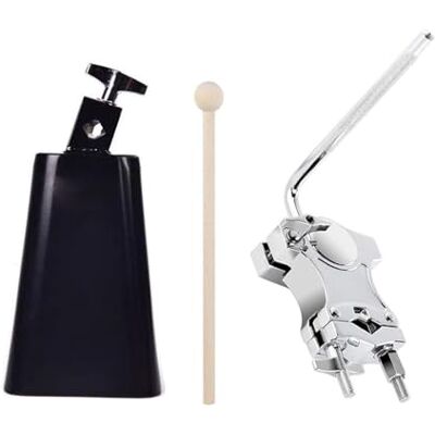 Tsophreniq L Stangenhalter zum Erweitern von Trommelsets, der eine sichere von Tamburinen ermöglicht Inklusive Kuhglocke aus Metall und Stick Drum Expander Klemme Tsophreniq L Stangenhalter zum Erweitern von Trommelsets, der eine sichere von Tamburinen ermöglicht Inklusive Kuhglocke aus Metall und Stick Drum Expander Klemme