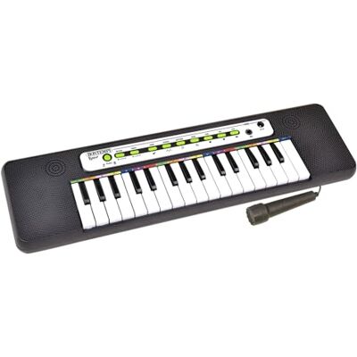 Bontempi Elektronische Tastatur mit 32 Tasten und Mikrofon, 2 Klänge, 8 Rhythmen, Lernfunktion Bontempi Elektronische Tastatur mit 32 Tasten und Mikrofon, 2 Klänge, 8 Rhythmen, Lernfunktion