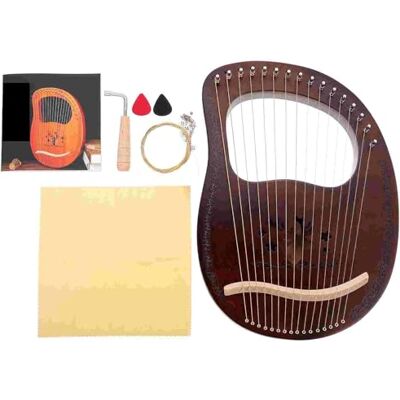 SHENJMAI Holz-Leierharfe 1 Set Kinder Retro 16-Ton Leier Harfe Holz String Instrument Musik Instrumente SHENJMAI Holz-Leierharfe 1 Set Kinder Retro 16-Ton Leier Harfe Holz String Instrument Musik Instrumente