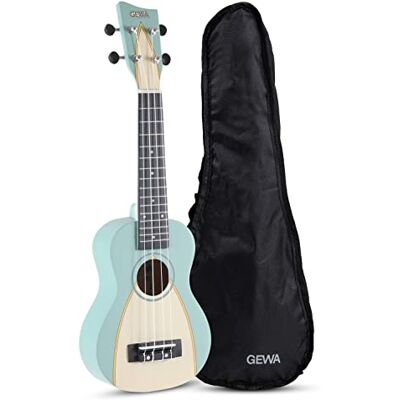 GEWA Sopran Ukulele Manoa Surfstyle Korpus Linde Motiv Pacific Lagoon inkl. Gig Bag W-SO-GR GEWA Sopran Ukulele Manoa Surfstyle Korpus Linde Motiv Pacific Lagoon inkl. Gig Bag W-SO-GR