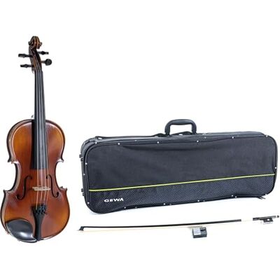 GEWA Violingarnitur Allegro VL 1 – 1/16 spielfertig, massiver europäischer Ahorn und europäische Fichte, handlackiert, Carbon Bogen, Larsen Aurora Saiten, Violinkoffer GEWA Violingarnitur Allegro VL 1 – 1/16 spielfertig, massiver europäischer Ahorn und europäische Fichte, handlackiert, Carbon Bogen, Larsen Aurora Saiten, Violinkoffer