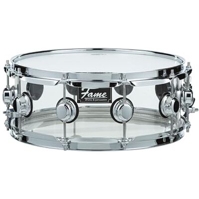 Fame Crystallica Snare 14"x5,5" Clear Acryl Snare Drum Fame Crystallica Snare 14"x5,5" Clear Acryl Snare Drum