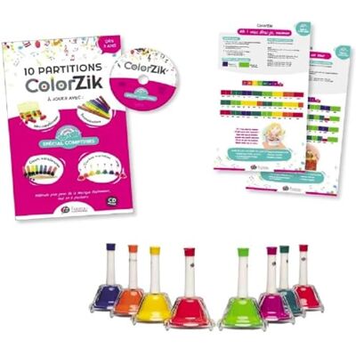 Fuzeau Set Colorzik Comptines + 8 Schlösser Fuzeau Set Colorzik Comptines + 8 Schlösser