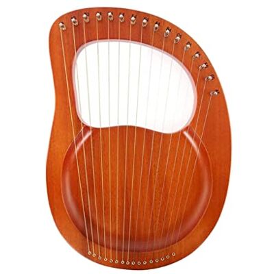 CAFIEDR Tragbare Harfe, Mahagoni-Lyra-Harfe, 16-saitige Lyra-Harfe mit Stimmschlüssel, Mini-Harfe für Kinder und Erwachsene, Musikliebhaber für Anfänger CAFIEDR Tragbare Harfe, Mahagoni-Lyra-Harfe, 16-saitige Lyra-Harfe mit Stimmschlüssel, Mini-Harfe für Kinder und Erwachsene, Musikliebhaber für Anfänger