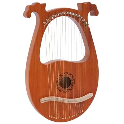 CELTIXS Leier Harfe Massivem Mahagoni Tragbare Zupfinstrument Harfen Vintage Lyra Harp Instrument Pickup Set Mit Stimmschl FüR Kinder Erwachsene Musik AnfäNger Liebhaber 16-Stahlsaiten Naturholzfarbe CELTIXS Leier Harfe Massivem Mahagoni Tragbare Zupfinstrument Harfen Vintage Lyra Harp Instrument Pickup Set Mit Stimmschl FüR Kinder Erwachsene Musik AnfäNger Liebhaber 16-Stahlsaiten Naturholzfarbe