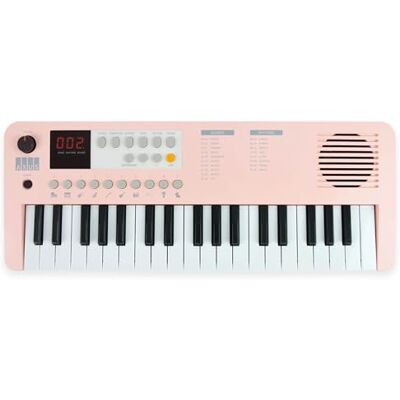 Axus Tragbares 37 Mini Portable Keyboard In Dusk Pink – Lustiges E-Piano Für Anfänger, Usb-C Oder Batteriebetrieb Axus Tragbares 37 Mini Portable Keyboard In Dusk Pink – Lustiges E-Piano Für Anfänger, Usb-C Oder Batteriebetrieb