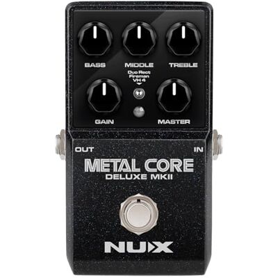 NUX NU-X Metallkern Deluxe mkII Pedal mit 3 wählbaren High Gain Ventil Amp Modelle NUX NU-X Metallkern Deluxe mkII Pedal mit 3 wählbaren High Gain Ventil Amp Modelle