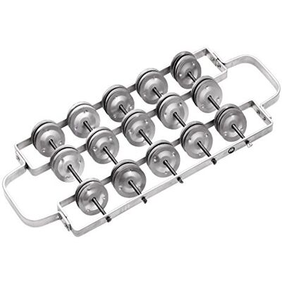 Meinl Percussion Aluminium Rocar Instrument Mittelgroße Samba Schelleninstrument Aluminium, Silber (RC2-M) Meinl Percussion Aluminium Rocar Instrument Mittelgroße Samba Schelleninstrument Aluminium, Silber (RC2-M)