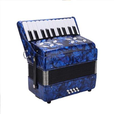 BailingDS Akkordeon, 22 Tasten, 8 Bass-Akkordeons mit Riemen für Anfänger, pädagogisches Akkordeon, Musikinstrument, Geschenk, Akkordeon-Instrument für Erwachsene, Handarbeit, Größe: 31 x 30 x 14 cm, Gewicht: 3 BailingDS Akkordeon, 22 Tasten, 8 Bass-Akkordeons mit Riemen für Anfänger, pädagogisches Akkordeon, Musikinstrument, Geschenk, Akkordeon-Instrument für Erwachsene, Handarbeit, Größe: 31 x 30 x 14 cm, Gewicht: 3
