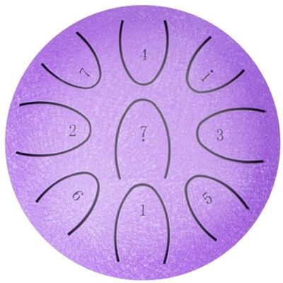 Generic 4 Zoll Steel Tongue Drum 9-Note Handpan for Yoga Musik Meditation Tragbar Outdoor Chakra Drum Generic 4 Zoll Steel Tongue Drum 9-Note Handpan for Yoga Musik Meditation Tragbar Outdoor Chakra Drum
