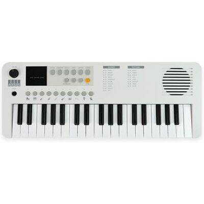 Axus Tragbares 37 Mini-Keyboard In Arktisweiß – Lustiges E-Piano Für Anfänger, Usb-C Oder Batteriebetrieb Axus Tragbares 37 Mini-Keyboard In Arktisweiß – Lustiges E-Piano Für Anfänger, Usb-C Oder Batteriebetrieb