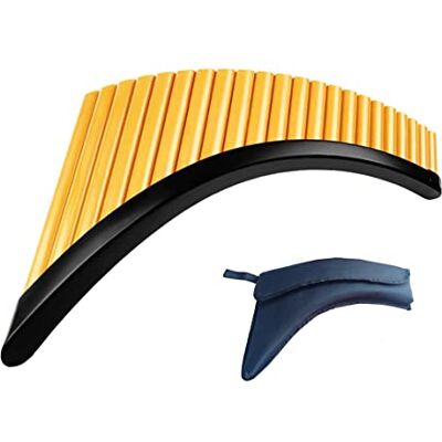 HIUHIU Panflöte 22 Pfeifen G-Dur, Rechtshänder ABS Instrument für Anfänger Mit Tragetasche für sicheren Transport, ideal zum Üben, Lernen und Musizieren zu Hause oder unterwegs. HIUHIU Panflöte 22 Pfeifen G-Dur, Rechtshänder ABS Instrument für Anfänger Mit Tragetasche für sicheren Transport, ideal zum Üben, Lernen und Musizieren zu Hause oder unterwegs.