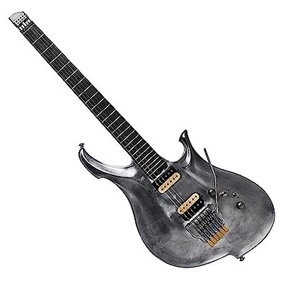 TSTS Kopfloser E-Gitarrenkörper Aus Aluminiumlegierung Mit 24 Bünden Und Standardbrücke Aus Edelstahl Ultraleichte Reisegitarre TSTS Kopfloser E-Gitarrenkörper Aus Aluminiumlegierung Mit 24 Bünden Und Standardbrücke Aus Edelstahl Ultraleichte Reisegitarre