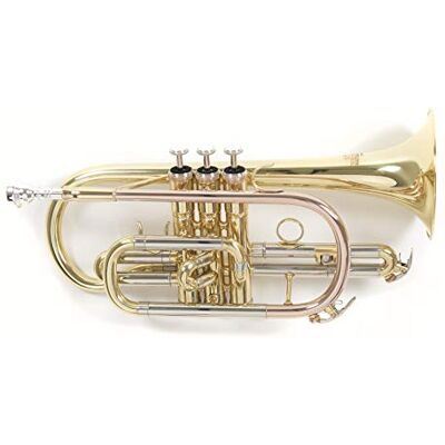 Roy Benson Bb-Kornett CR-202 (Hochwertiges, leichtes Messinginstrument, für den professionellen Einsatz, inklusivem Rechtecketui, mit Rucksackgarnitur), lackiert Roy Benson Bb-Kornett CR-202 (Hochwertiges, leichtes Messinginstrument, für den professionellen Einsatz, inklusivem Rechtecketui, mit Rucksackgarnitur), lackiert