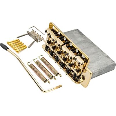 Musiclily Pro 56,5mm Vintage Tremolo Stahl Saitenreiter für Vintage Fender American Strat Style E-Gitarre, Schwarz Musiclily Pro 56,5mm Vintage Tremolo Stahl Saitenreiter für Vintage Fender American Strat Style E-Gitarre, Schwarz