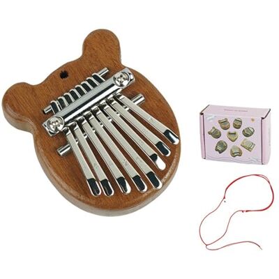 Generic Mini-Klimba mit 8 Tasten, kleines Fingerklavier mit Trageriemen, tragbares Musical-Instrument, leichtes und niedliches Marimba-Instrument für Reisen, fortys, Outdoor, Musikliebhaber und Generic Mini-Klimba mit 8 Tasten, kleines Fingerklavier mit Trageriemen, tragbares Musical-Instrument, leichtes und niedliches Marimba-Instrument für Reisen, fortys, Outdoor, Musikliebhaber und