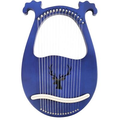 CELTIXS Leier Harfe Massivem Mahagoni Tragbare Zupfinstrument Harfen Vintage(Blau) Lyra Harp Instrument Pickup Set Mit Stimmschl FüR Kinder Erwachsene Musik AnfäNger Liebhaber Bands 16-Stahlsaiten CELTIXS Leier Harfe Massivem Mahagoni Tragbare Zupfinstrument Harfen Vintage(Blau) Lyra Harp Instrument Pickup Set Mit Stimmschl FüR Kinder Erwachsene Musik AnfäNger Liebhaber Bands 16-Stahlsaiten