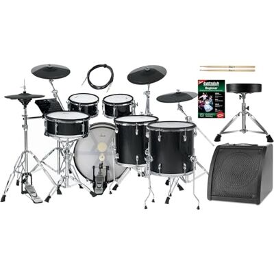XDrum DD-670 PLUS Mesh E-Drum Kit Live Set elektronisches Schlagzeug mit HiHat und Holzkesseln 20" Kick-Pad 720 Sounds inklusive Hardware, Hocker, Monitor, Kabel und Sticks Black Sparkle XDrum DD-670 PLUS Mesh E-Drum Kit Live Set elektronisches Schlagzeug mit HiHat und Holzkesseln 20" Kick-Pad 720 Sounds inklusive Hardware, Hocker, Monitor, Kabel und Sticks Black Sparkle