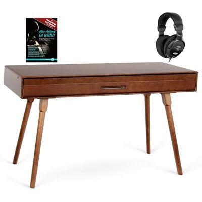 Classic Cantabile DP-730 WN Digitalpiano Walnuss Set Tisch mit eingebautem Piano 88 Tasten mit Hammermechanik Inklusive Notenhalter, Pedaleinheit, Kopfhörer und Schule Walnuss dunkel Classic Cantabile DP-730 WN Digitalpiano Walnuss Set Tisch mit eingebautem Piano 88 Tasten mit Hammermechanik Inklusive Notenhalter, Pedaleinheit, Kopfhörer und Schule Walnuss dunkel
