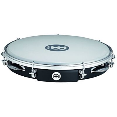 Meinl Percussion Traditional ABS Pandeiro Rahmentrommel mit Schellen Durchmesser 10 Zoll Kunststofffell ABS Kunststoff / Stahl, Schwarz / Verchromt (PA10ABS-BK) Meinl Percussion Traditional ABS Pandeiro Rahmentrommel mit Schellen Durchmesser 10 Zoll Kunststofffell ABS Kunststoff / Stahl, Schwarz / Verchromt (PA10ABS-BK)