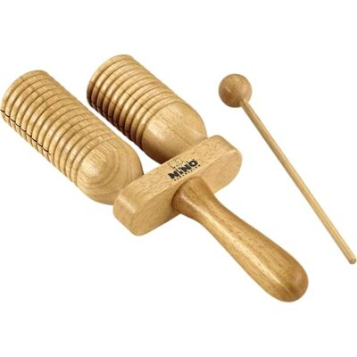 Nino Percussion Wood A-Go-Go Instrument Glocken Musikinstrument für Kinder ab 3 Jahren 2 Reihen Siam Eiche, Natur (NINO560) Nino Percussion Wood A-Go-Go Instrument Glocken Musikinstrument für Kinder ab 3 Jahren 2 Reihen Siam Eiche, Natur (NINO560)