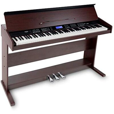 FUNKEY DP-88 II Digitalpiano (88 anschlagsdynamische Keyboard-Tasten, 128-fach polyphon, 360 Sounds, 160 Styles, MP3-Player, Lernfunktion, Record- & Playback-Funktion, 3 Pedale) braun FUNKEY DP-88 II Digitalpiano (88 anschlagsdynamische Keyboard-Tasten, 128-fach polyphon, 360 Sounds, 160 Styles, MP3-Player, Lernfunktion, Record- & Playback-Funktion, 3 Pedale) braun