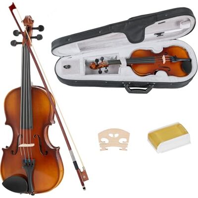 Classic Cantabile Student Violinenset 1/4 (Einsteiger/Schülerinstrument, Geige, Boden & Zargen aus Ahorn, Massive Fichtenholz Decke, Ahorn Steg, Inkl. Etui, Bogen und Kolofonium) Classic Cantabile Student Violinenset 1/4 (Einsteiger/Schülerinstrument, Geige, Boden & Zargen aus Ahorn, Massive Fichtenholz Decke, Ahorn Steg, Inkl. Etui, Bogen und Kolofonium)