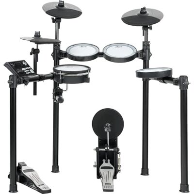 XDrum DD-460P E-Drum Kit, Elektronisches Schlagzeug mit Mesh Heads 1x 8" Dual-Zone Snarepad, 1x 8" Kickpad, 3x 8" Single-Zone Tompad, 3x 10" Dual-Zone Becken-Pad, Inklusive Rack, 30 User Kits XDrum DD-460P E-Drum Kit, Elektronisches Schlagzeug mit Mesh Heads 1x 8" Dual-Zone Snarepad, 1x 8" Kickpad, 3x 8" Single-Zone Tompad, 3x 10" Dual-Zone Becken-Pad, Inklusive Rack, 30 User Kits
