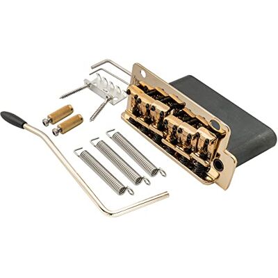 Musiclily Wilkinson WV2-SB 54mm Strat Tremolo Steg Gitarre Bridge mit Vintage Stahl Saitenreiter Voller Solid Stahlblock für Import Strat/Japan Strat, Gold Musiclily Wilkinson WV2-SB 54mm Strat Tremolo Steg Gitarre Bridge mit Vintage Stahl Saitenreiter Voller Solid Stahlblock für Import Strat/Japan Strat, Gold