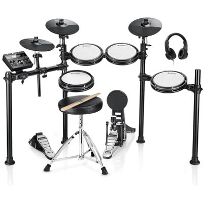 Donner DED-200 Electric Drum Set With Drum Throne/Maple Stick/Earphone/Audio Cable Donner DED-200 Electric Drum Set With Drum Throne/Maple Stick/Earphone/Audio Cable