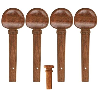 Okeeyseda Violin Stimmwirbel 4 Stück Rosenholz für 4/4 Geige Saiteninstrument Teile Stimmgeräte Zubehörset Dunkles Okeeyseda Violin Stimmwirbel 4 Stück Rosenholz für 4/4 Geige Saiteninstrument Teile Stimmgeräte Zubehörset Dunkles