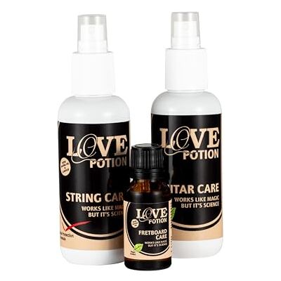 Ortega Guitars Love Potion Pack 3-teiliges Reinigungsset zur Pflege von Saiteninstrumenten (OLP-PACK) Ortega Guitars Love Potion Pack 3-teiliges Reinigungsset zur Pflege von Saiteninstrumenten (OLP-PACK)