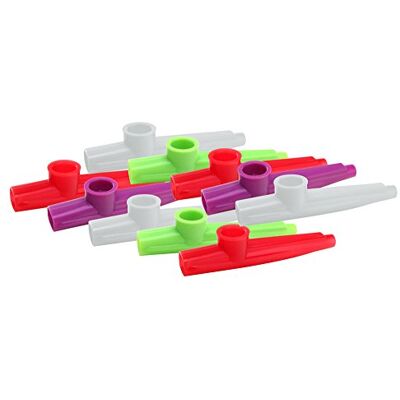 Classic Cantabile 10x Fun Kazoo Kunstoff Pfeife mit sehr leichter Ansprache Kinder Mundflöte Spaßinstrument Classic Cantabile 10x Fun Kazoo Kunstoff Pfeife mit sehr leichter Ansprache Kinder Mundflöte Spaßinstrument