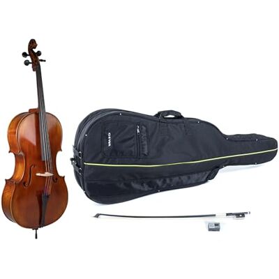 GEWA Cello, Cellogarnitur Allegro Antik VC1-1/4 Spielfertig inkl. Tasche, Carbon Bogen, Larsen Aurora Saiten GEWA Cello, Cellogarnitur Allegro Antik VC1-1/4 Spielfertig inkl. Tasche, Carbon Bogen, Larsen Aurora Saiten
