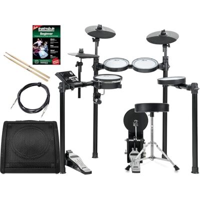 XDrum DD-460P E-Drum Kit Live Set, Elektronisches Schlagzeug mit Mesh Heads 1x 8" Dual-Zone Snarepad, 1x 8" Kickpad, 3x 8" Single-Zone Tompad, 3x 10" Dual-Zone Becken-Pad, Inklusive Rack, 30 User Kits XDrum DD-460P E-Drum Kit Live Set, Elektronisches Schlagzeug mit Mesh Heads 1x 8" Dual-Zone Snarepad, 1x 8" Kickpad, 3x 8" Single-Zone Tompad, 3x 10" Dual-Zone Becken-Pad, Inklusive Rack, 30 User Kits