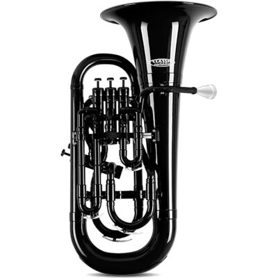 Classic Cantabile KEU-30BK MardiBrass Kunststoff Bb-Euphonium Schwarz Euphonium in Bb-Stimmung, Material: ABS Kunststoff, Konische Bohrung: 14, 5 16, 8 mm, Schallbecherdurchmesser: 315 mm, 0 kg Classic Cantabile KEU-30BK MardiBrass Kunststoff Bb-Euphonium Schwarz Euphonium in Bb-Stimmung, Material: ABS Kunststoff, Konische Bohrung: 14, 5 16, 8 mm, Schallbecherdurchmesser: 315 mm, 0 kg