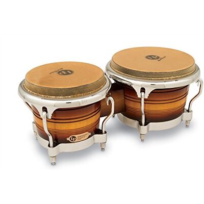 Latin Percussion LP LP813608 Generation II Wood Bongo Matte Sunburst Latin Percussion LP LP813608 Generation II Wood Bongo Matte Sunburst