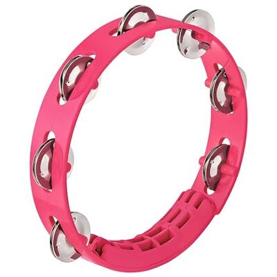 Nino Percussion Compact Tambourine Instrument Musikinstrument für Kinder ab 3 Jahren Durchmesser 8 Zoll Kunststoff, Pink (NINO49P) Nino Percussion Compact Tambourine Instrument Musikinstrument für Kinder ab 3 Jahren Durchmesser 8 Zoll Kunststoff, Pink (NINO49P)