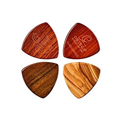 Ortega Guitars ORTEGA Holz Picks Sortiment OGPWXLF-MIX4-4er Pack/Olive/Padouk/Sandel/Chacate XL Ortega Guitars ORTEGA Holz Picks Sortiment OGPWXLF-MIX4-4er Pack/Olive/Padouk/Sandel/Chacate XL