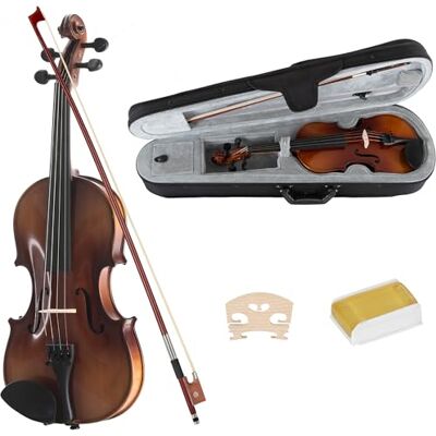 Classic Cantabile Student Violinenset 1/2 (Einsteiger/Schülerinstrument, Geige, Boden & Zargen aus Ahorn, Massive Fichtenholz Decke, Ahorn Steg, Inkl. Etui, Bogen und Kolofonium) Classic Cantabile Student Violinenset 1/2 (Einsteiger/Schülerinstrument, Geige, Boden & Zargen aus Ahorn, Massive Fichtenholz Decke, Ahorn Steg, Inkl. Etui, Bogen und Kolofonium)