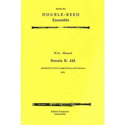 Edition Compusic SONATE C-DUR KV448: FUER 2 OBOEN, 2 ENGLISCHHOERNER Edition Compusic SONATE C-DUR KV448: FUER 2 OBOEN, 2 ENGLISCHHOERNER