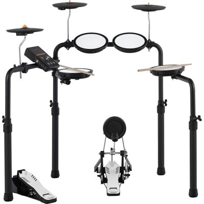 XDrum DD-250P E-Drum Kit Elektronisches Schlagzeug mit Mesh Head- und Becken Pads, Kick-Pedal mit Pad, HiHat-Controller Integrierter Bluetooth-Empfänger Drumset inkl. Stimmschlüssel & Sticks XDrum DD-250P E-Drum Kit Elektronisches Schlagzeug mit Mesh Head- und Becken Pads, Kick-Pedal mit Pad, HiHat-Controller Integrierter Bluetooth-Empfänger Drumset inkl. Stimmschlüssel & Sticks